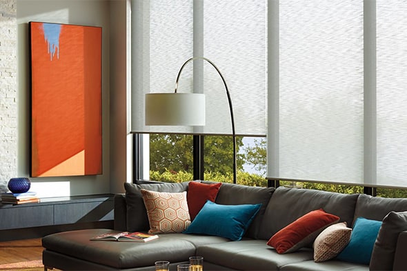 View of Premium Motorized Window Treatments near Feasterville, PA